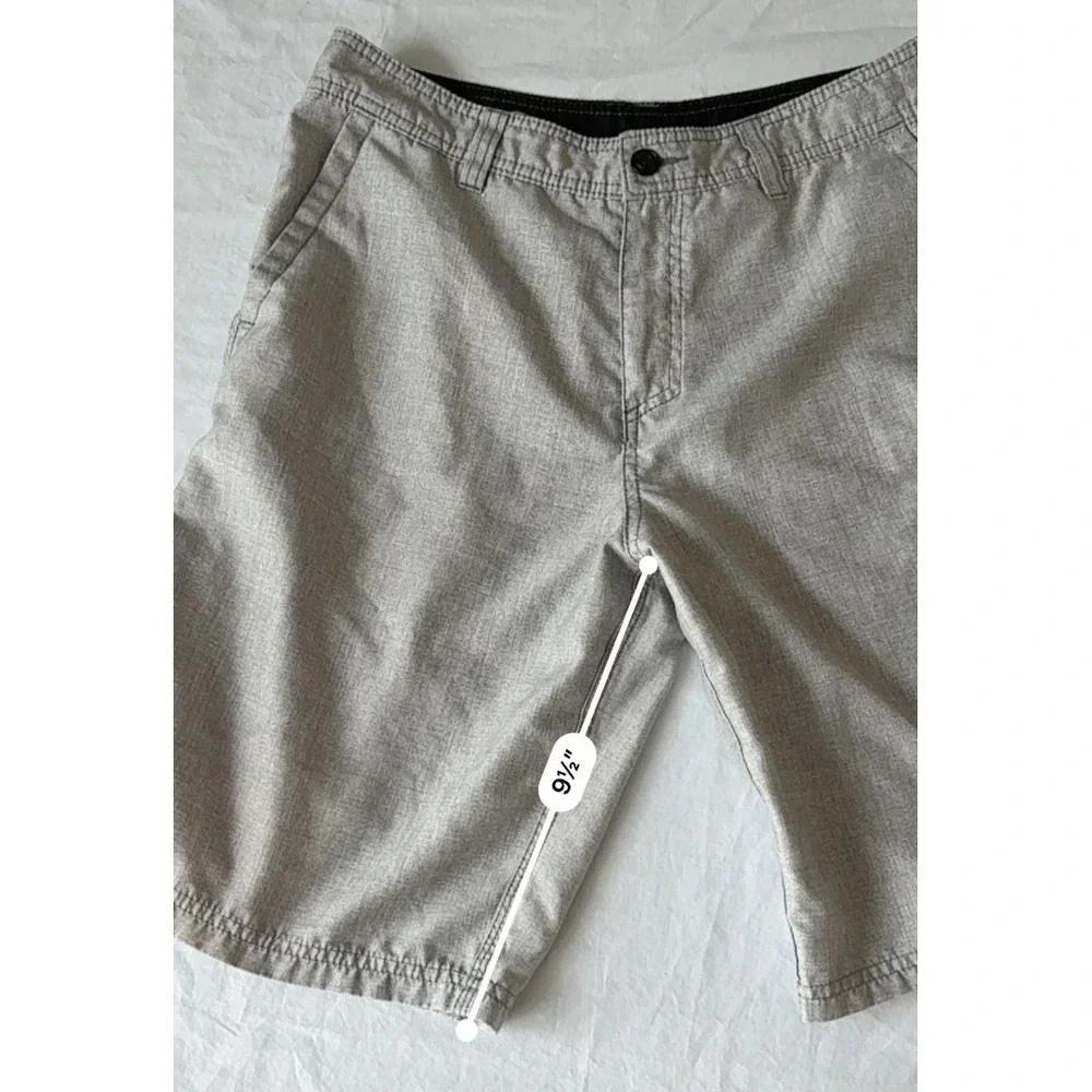 O'Neill Mens‎ Gray Lightweight Summer Essentials Hybrid Chino Shorts Size 32